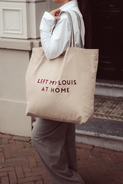 Canvas Bag Louis Bordeaux Velvet